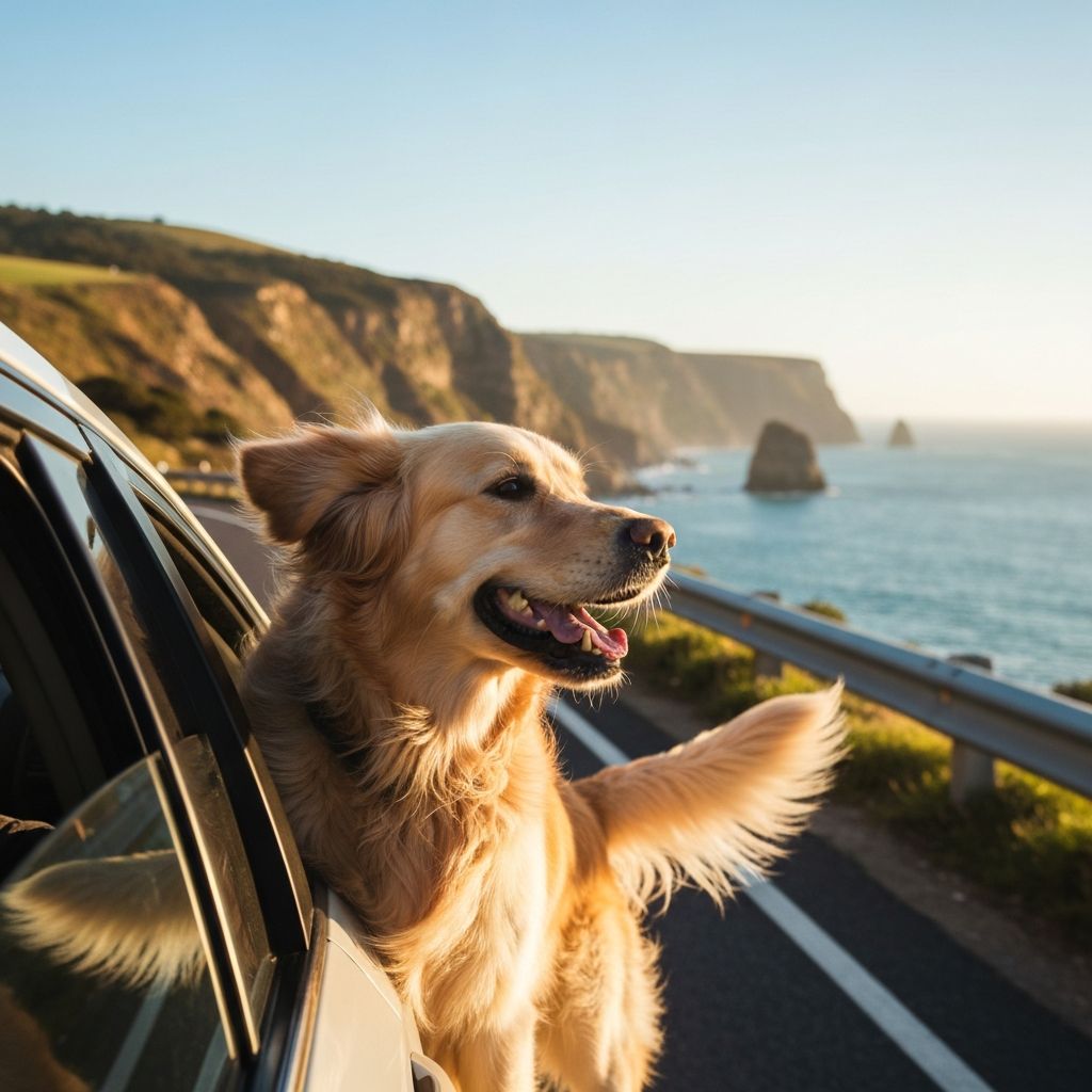 Road trip adventure with dog